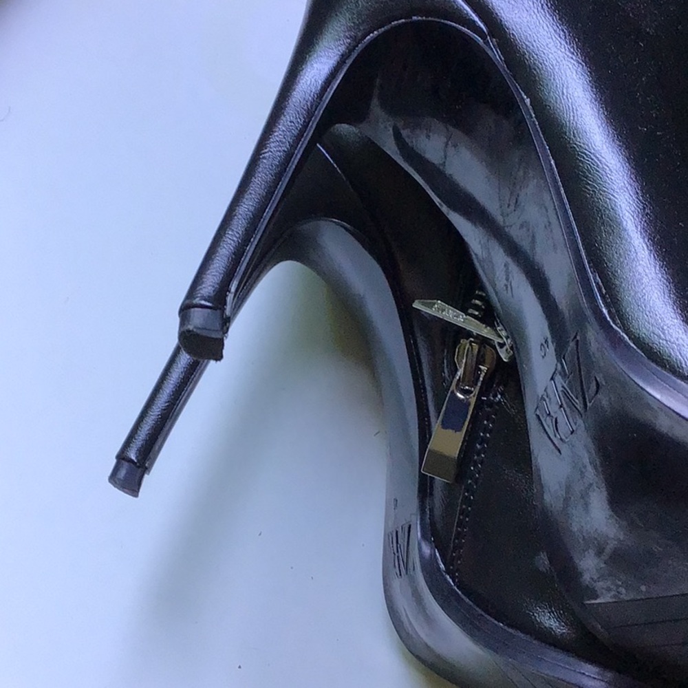 👍🏼 Condition! Zara ⬛️ Rhinestone Ankle 👢 - Picture 5 of 5